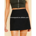 Solid High Waist Skirt Manufacture Wholesale Fashion Women Apparel (TA3067S)